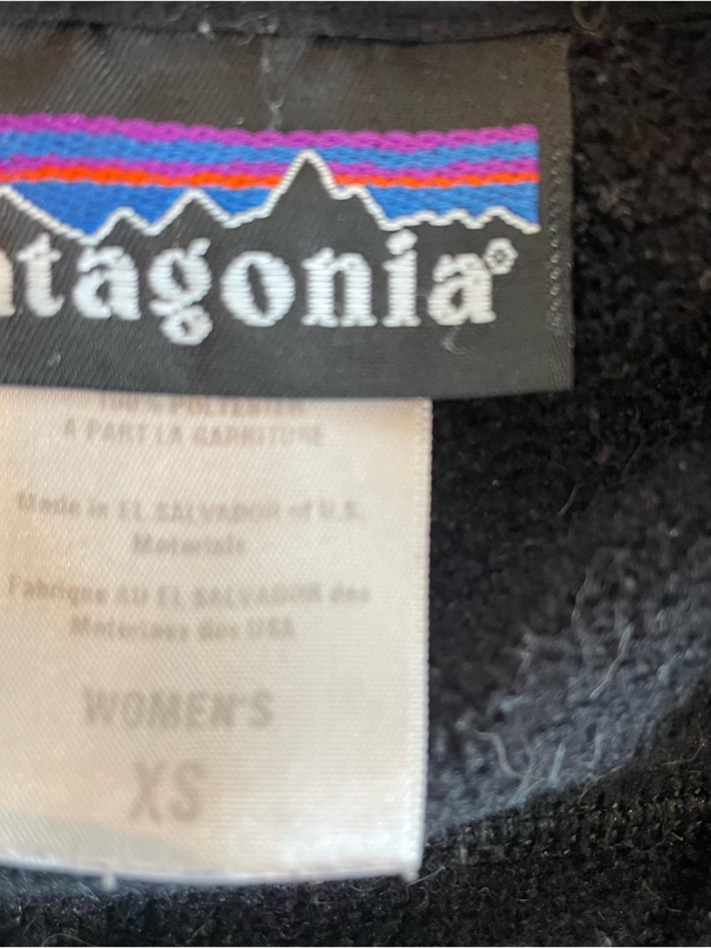 Patagonia Womens Synchilla Windproof Jacket Style 28365 Black XS - Picture 6 of 7